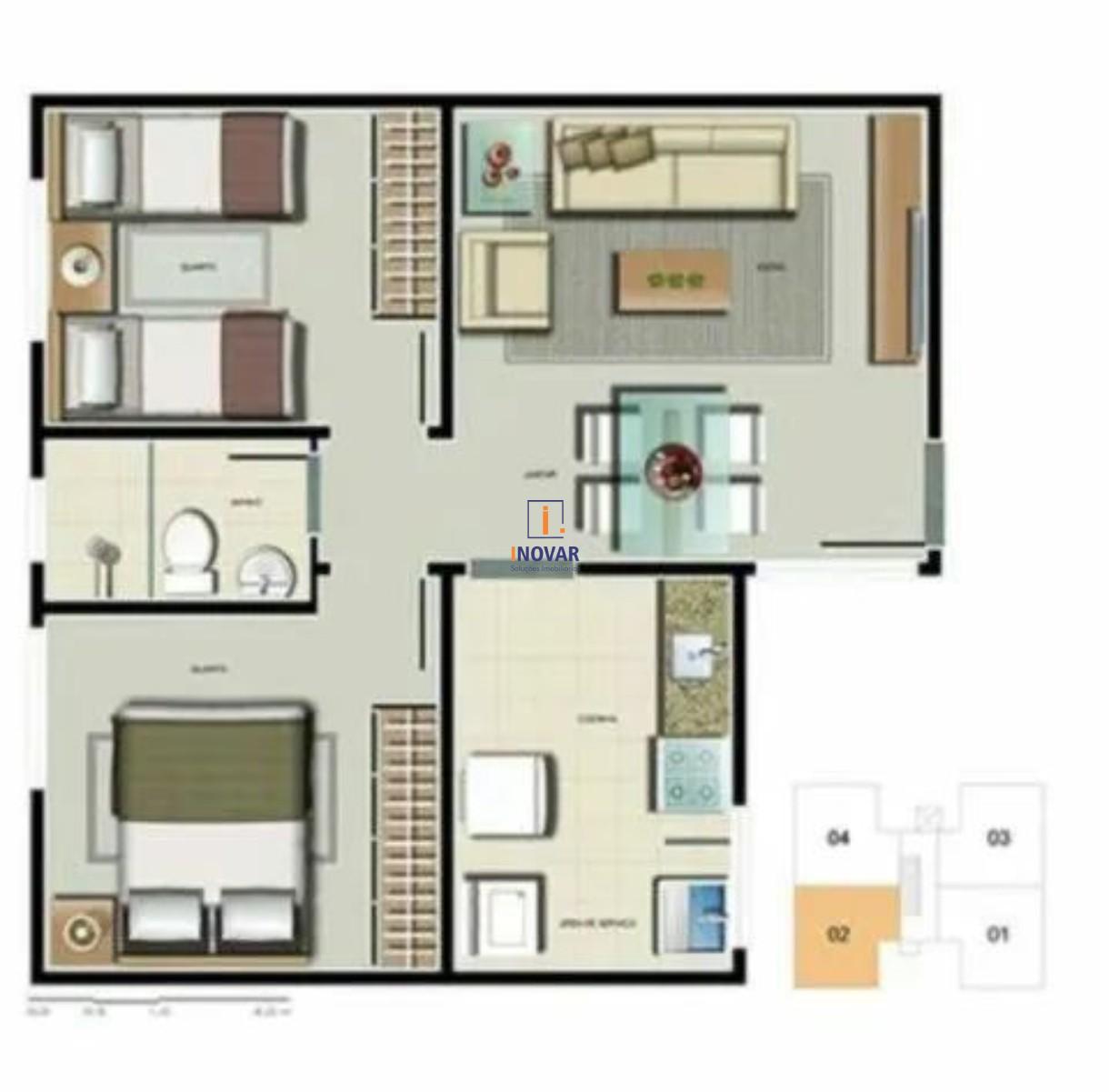 Apartamento, 2 quartos - Foto 19